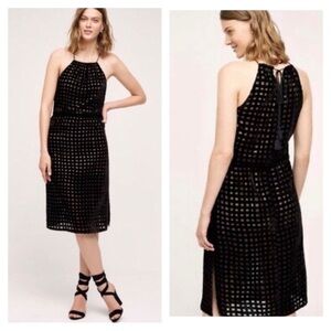 NEW Anthropologie Zero To Sky Charlotte velvet midi dress